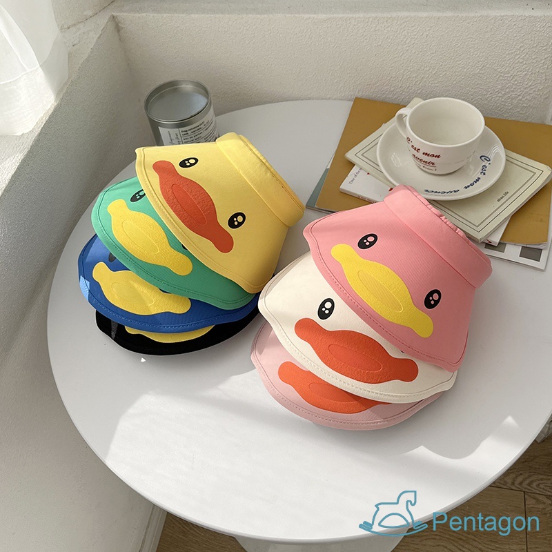 Mũ Lưỡi Trai Hở Chóp Chống Tia Uv Họa Tiết Hoạt Hình Thời Trang Mùa Hè Cho Bé