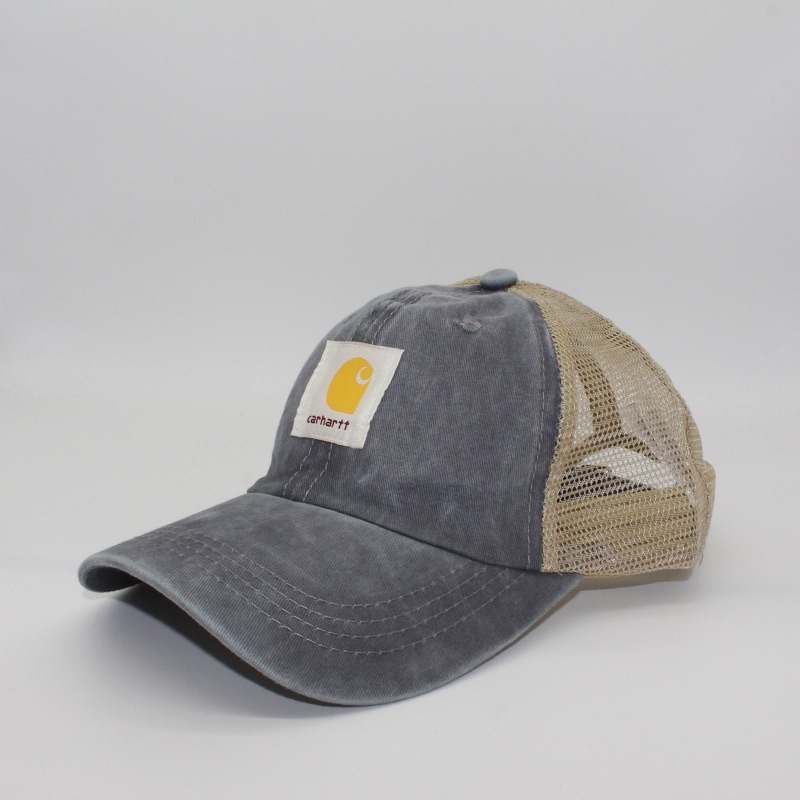 Mũ Lưỡi Trai Denim Phối Lưới Vành Cong Thời Trang Mới Cho Nam Nữ