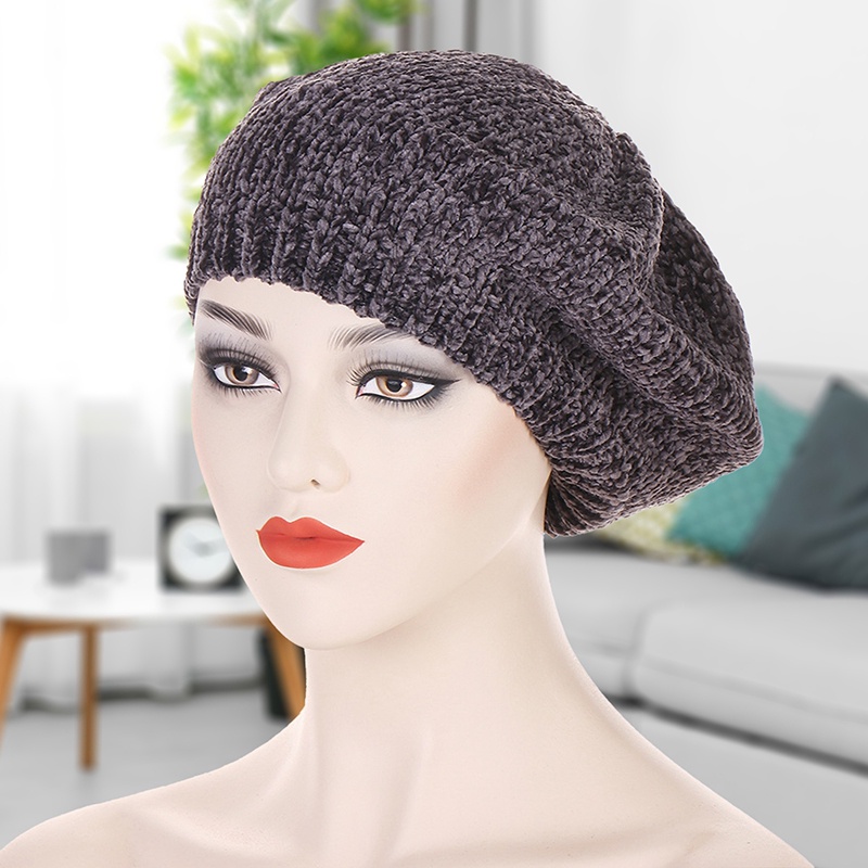 Mũ Beret Màu Sắc Thời Trang Nữ Tính