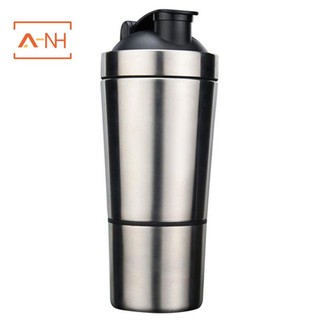 Bình lắc protein bằng thép không gỉ 700ml + 200ml