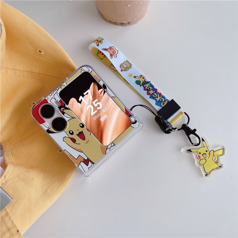 Ốp Điện Thoại PC Gập Được Chống Sốc Hình Pokemon Pikachu 5G Cho OPPO Find N2 Flip