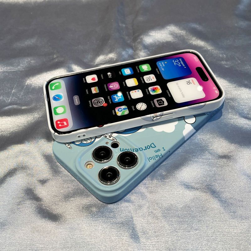 Ốp Điện Thoại Cứng In Hình Doraemon Cho Iphone 11promax 8plus 13promax 14 12 / 11 / xsmax / se