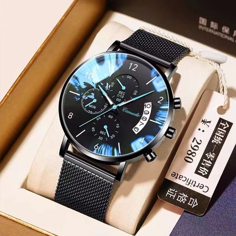 Đồng Hồ Thụy Sĩ Chống Thấm Nước Siêu Mỏng Dạ Quang Thời Trang Cao Cấp Cho Nam