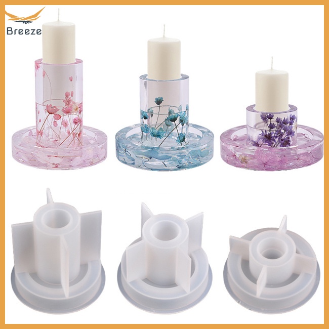 Khuôn Silicone 3 Kích Cỡ Làm Đế Nến Diy