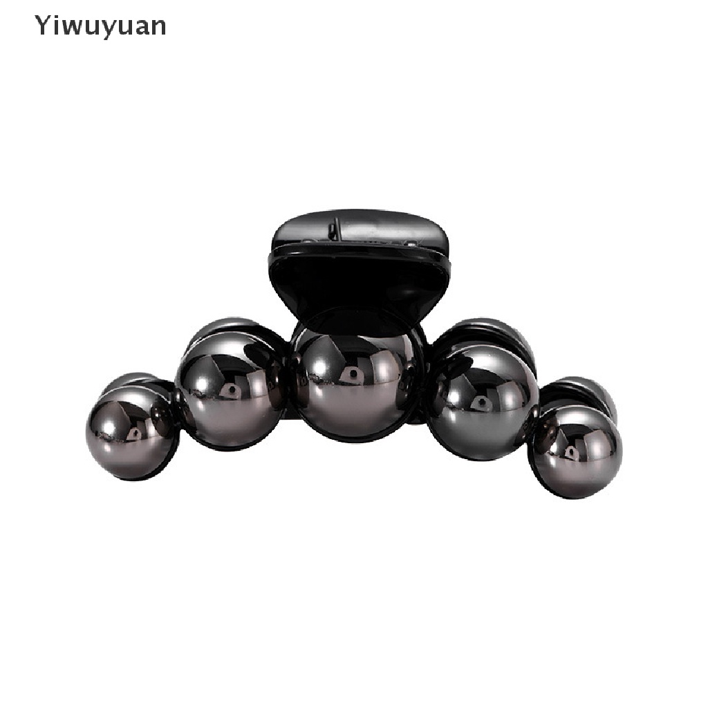 &lt; Yiwuyuan &gt; Kẹp Tóc Càng Cua Lớn Bằng Acrylic Đính Ngọc Trai Đen Thời Trang Cho Nữ Giảm Giá