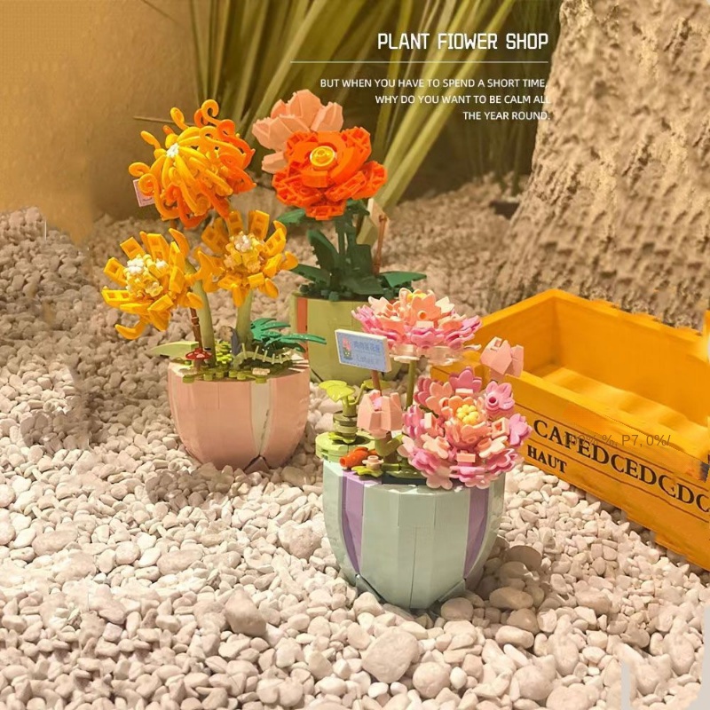 Đồ Chơi Lắp Ráp  Cây Cối Bất Tử Phong Cách Ins Thích Hợp Làm Quà Tặng Sinh Nhật Cho Bé Trai Và Bé Gái