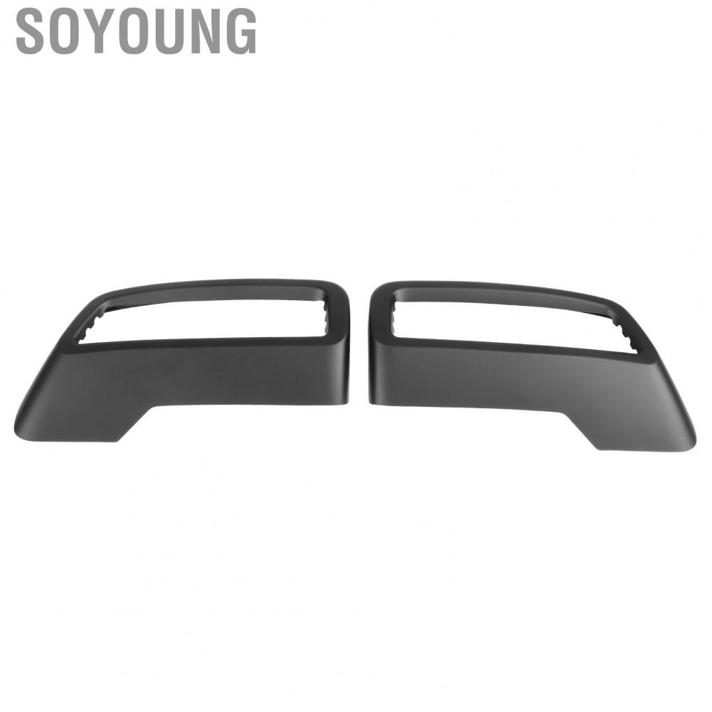 Soyoung Black Exhaust Cover Trims Car Exterior Pipe Mufflers fit for Peugeot 3008 4008 5008 2017‑2022