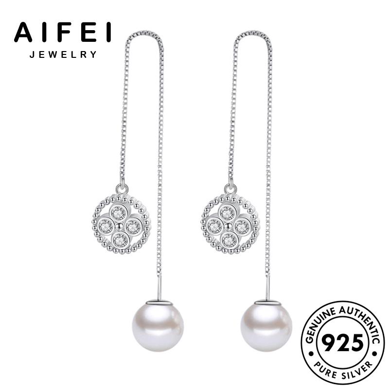 AIFEI JEWELRY vành tua bạc 925 bản kết sức bông xỏ chung hàn kiện trang tròn thật nguyên vòng Thời tai phụ ngọc nữ thời trai khuyên quốc E681
