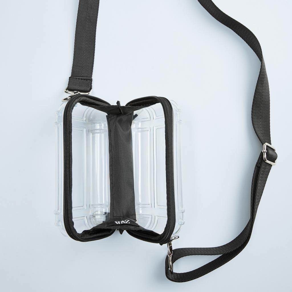 Túi Đeo Chéo Mini ZARA Hình Vuông Trong Suốt Đơn Giản Thời Trang Cho Nam Và Nữ