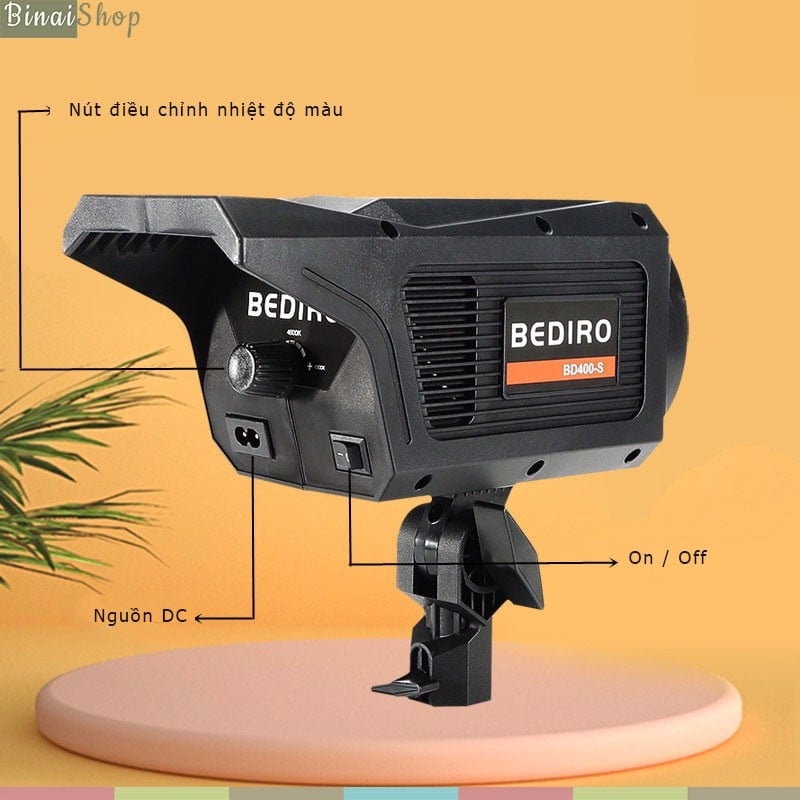 Đèn Studio - Bediro Bowen Bd-400s Cho Phòng Chụp Sản Phẩm, Quay Phim, Livestream