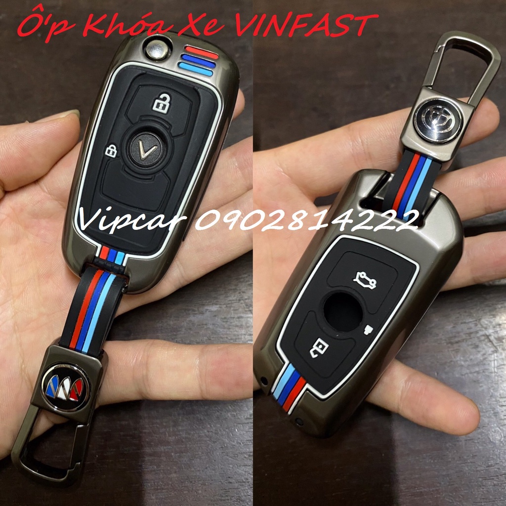 Ốp Khóa Xe VINFAST Fadil, Lux A, Lux SA chất liệu hợp kim metal cao cấp