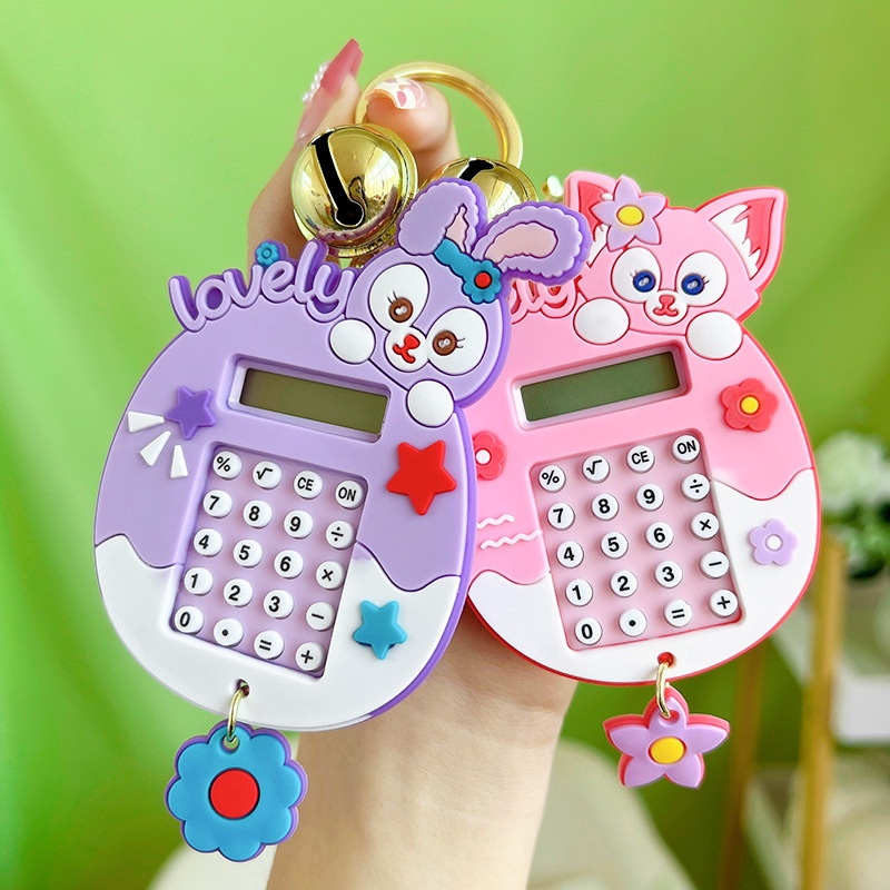 Móc Khóa Hình Máy Tính Gấu Dâu Sáng Tạo