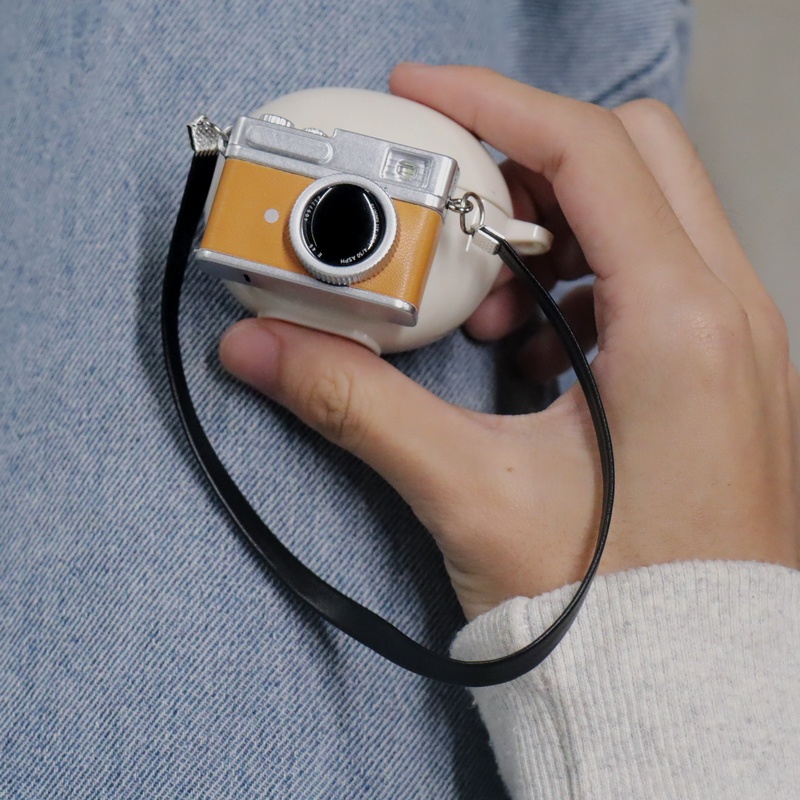 Vỏ Bảo Vệ Hộp Sạc Tai Nghe Edifier X2 Có Móc Treo Hình Máy Ảnh Kèm Đèn Led