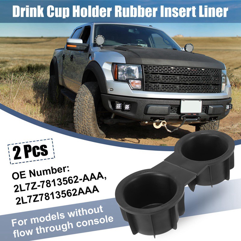 Set 2 Giá Đỡ Cốc Nước Gắn Bảng Điều Khiển Phía Trước Xe Hơi Ford F-150 Expedition for Lincoln Mark LT 2L1Z7813562Phụ Kiện Chuyên Dụng Dành Cho AAA
