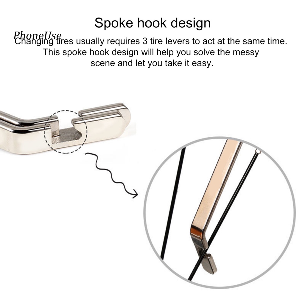Pu Bộ 3 Dụng Cụ Tháo Lốp Xe Đạp Leo Núi Bằng Thép Không Gỉ