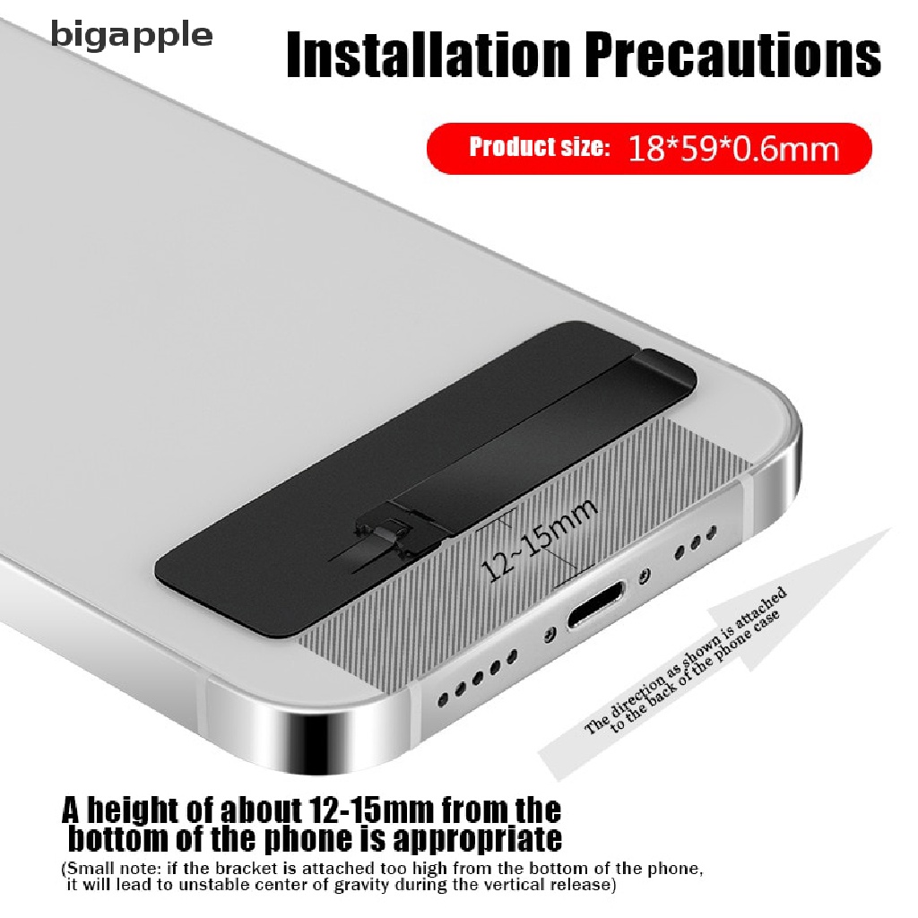 Bigapple Giá Đỡ Điện Thoại Bằng Kim Loại Siêu Mỏng Để Bàn Vô Hình Có Thể Điều Chỉnh Được RDG