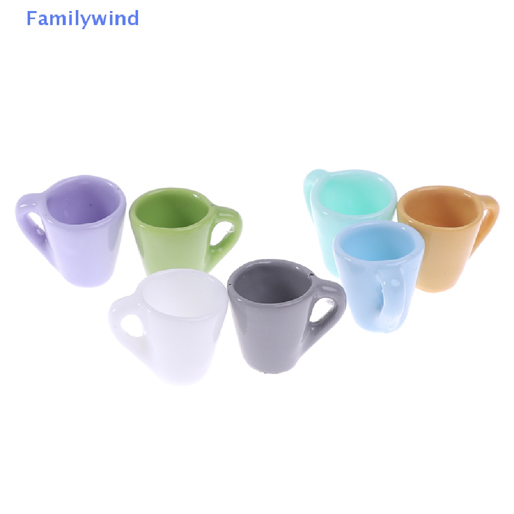 Set 10 Cốc Nước Mini Tỉ Lệ 1: 12 Dùng Trang Trí Nhà Búp Bê