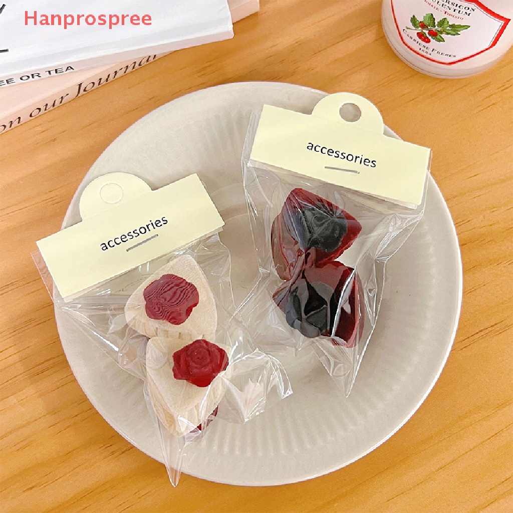 Hanprospree > Kẹp Tóc Mái Hình Tai Mèo Hai Mặt Màu Trơn Phong Cách Retro