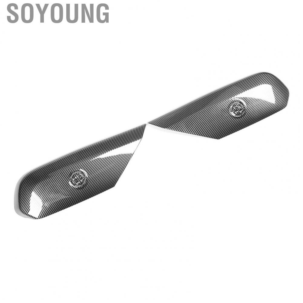 Soyoung Seat Adjustment Button Panel Cover  High Hardness Decal Carbon Fiber Style Scratch Resistant for Car