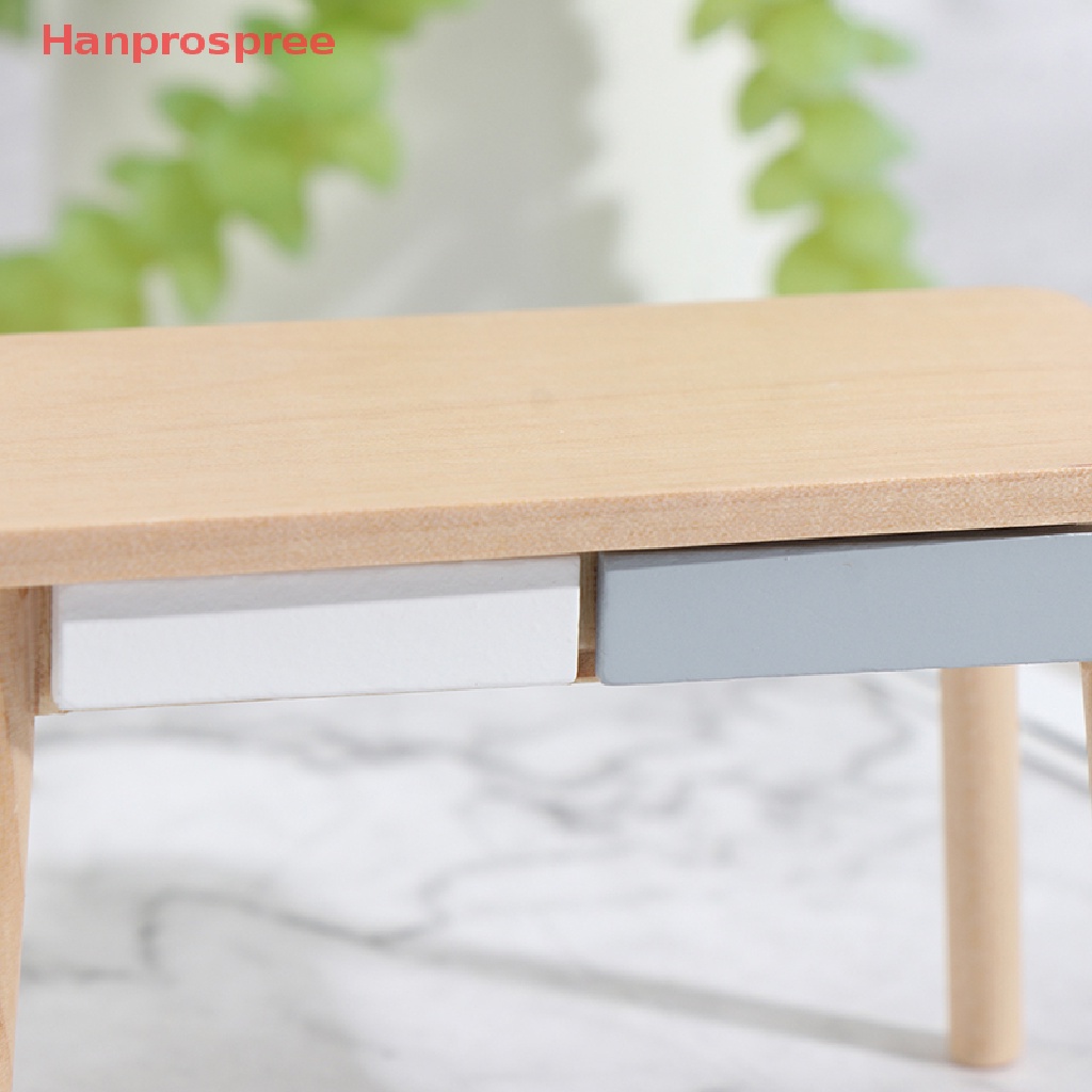 Mô Hình Bàn Máy Tính Phong Cách Bắc Âu Tỷ Lệ 1 / 12 Trang Trí Nhà Búp Bê