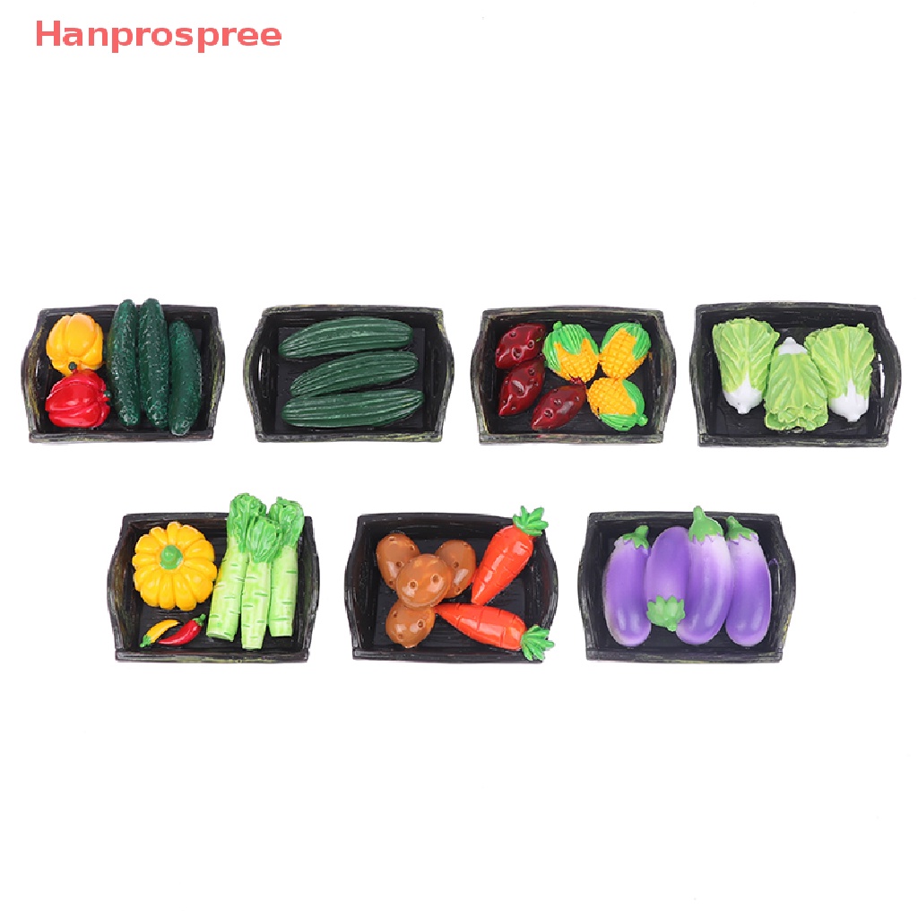 Rổ Đựng Trái Cây Và Rau Củ Mini Nhân Tạo Cho Nhà Búp Bê