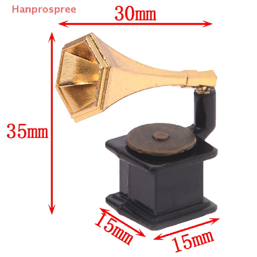 Mô Hình Máy Hát Đĩa Mini Tỉ Lệ 1: 12 Trang Trí Nhà Búp Bê