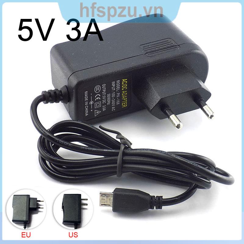 Bộ Sạc Nguồn Micro USB 5V 3A AC DC 100V ~ 240V 3000mA Cho Máy Tính Bảng Raspberry Pi Zero Vn22
