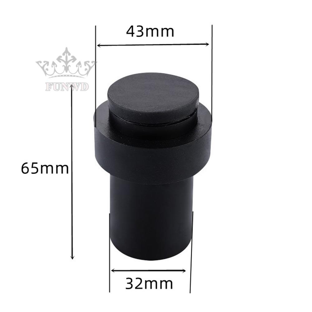 【FUNWD】Rubber Catch Door Stopper Stainless Steel Rubber Bumper Floor Mounted Door Stop
