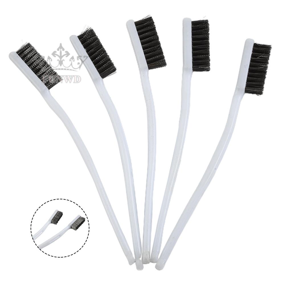 【FUNWD】White Plastic Handle Brass Wire-Stainless Steel Wire-Brushes Metal Rust Cleaning