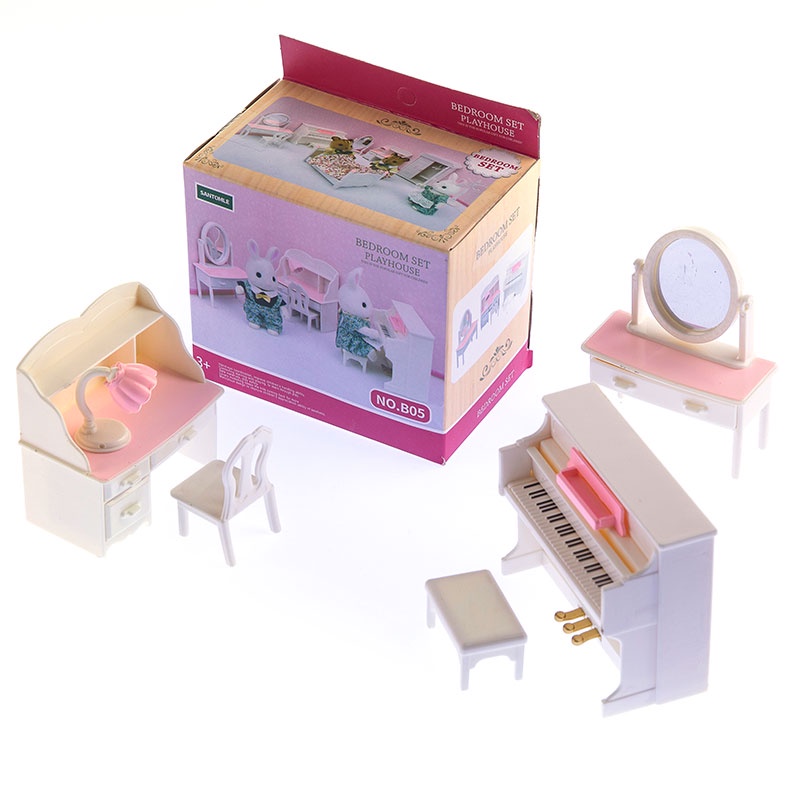 Đồ Chơi Nội Thất Phòng Ngủ Mini Tỉ Lệ 1: 12 Cho Nhà Búp Bê