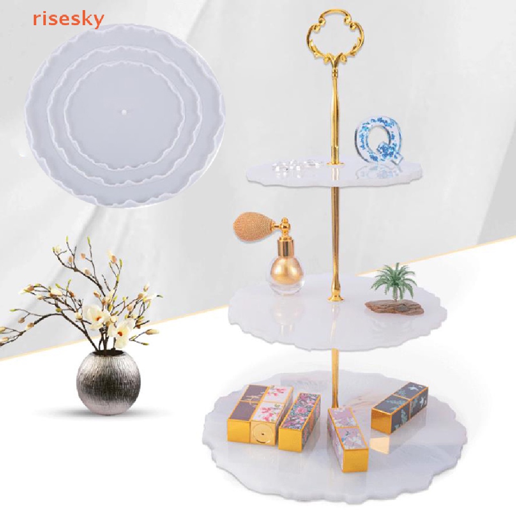 Khuôn Làm Khay Đựng Trái Cây Hình Tròn Bằng Silicon Độc Đáo DIY