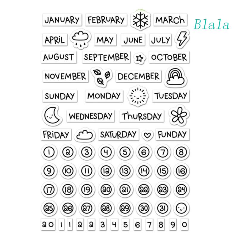 Tem Đóng Dấu Bằng Silicone Trong Suốt Dùng Trang Trí Album Ảnh DIY