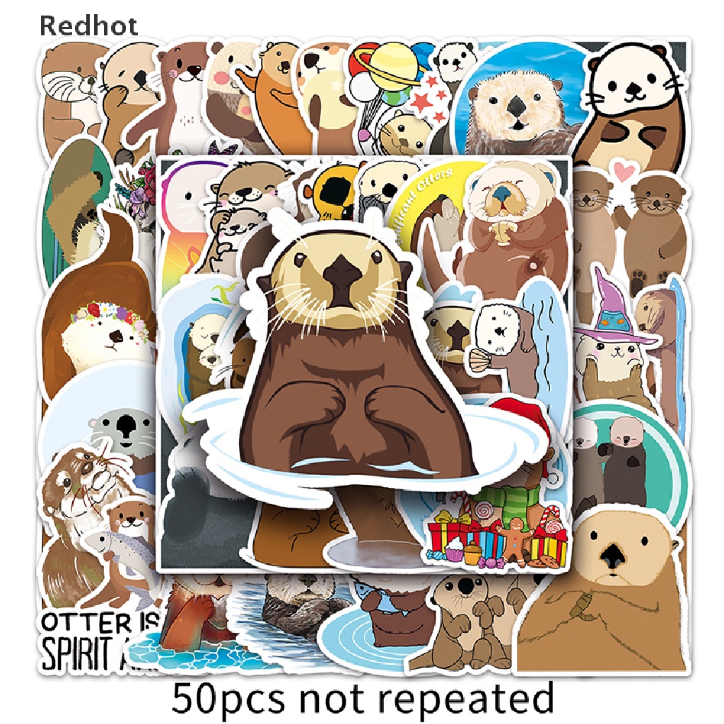 Bộ 50 Miếng Dán Họa Tiết Hoạt Hình Graffiti Trang Trí Laptop / Điện Thoại DIY