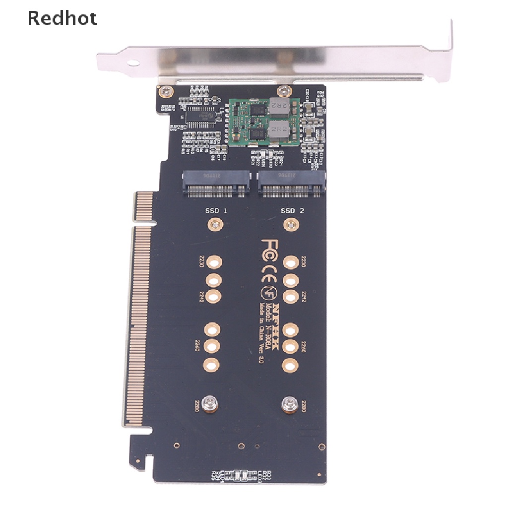 1 Thẻ Bài Uno m.2 X16 Sang 4X NVME Pcie PCIE3.0 GEN3 X16 TO 4 * NVME RAID