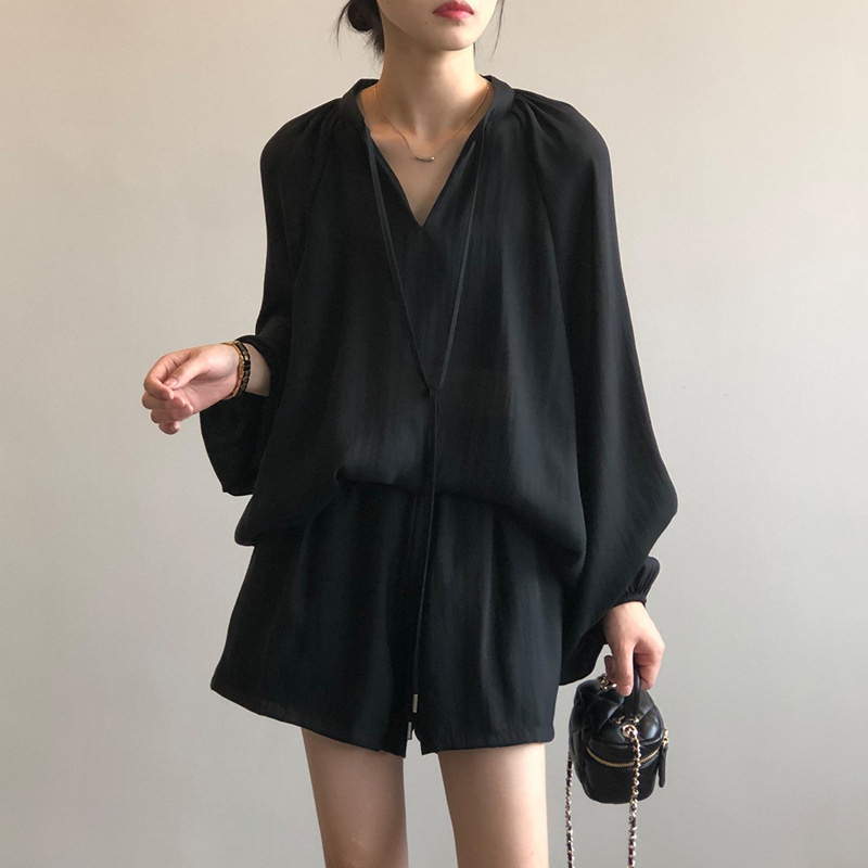 Bộ Đồ Hai Mảnh Áo Vest + Quần Đùi Phong Cách Hàn Quốc Thời Trang Mùa Hè Mới Cho Nữ