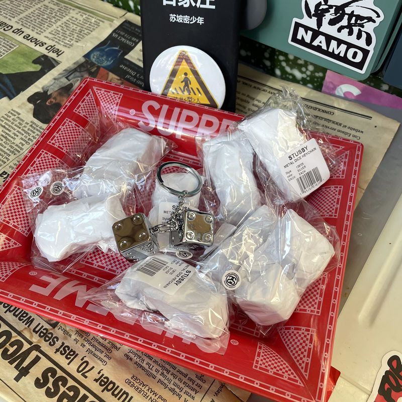 Móc Khóa Kim Loại STUSSY 20SS Chất Lượng