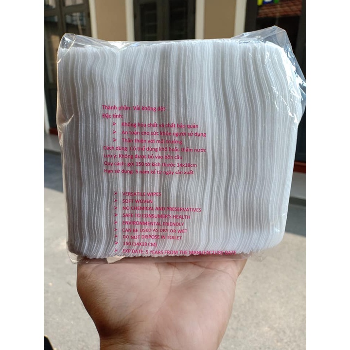 Khăn vải khô đa năng viet kids 165g 150 tờ