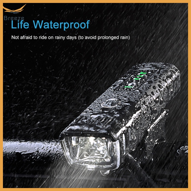 Đèn Pha Led Usb Cảm Biến Thông Minh Có Thể Sạc Lại Gắn Tay Lái Xe Đạp