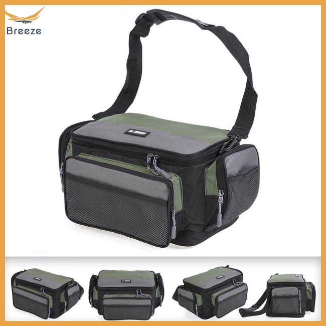 Túi Đựng Dụng Cụ Câu Cá Đa Năng Sức Chứa Lớn 2 Màu Bằng Vải Oxford