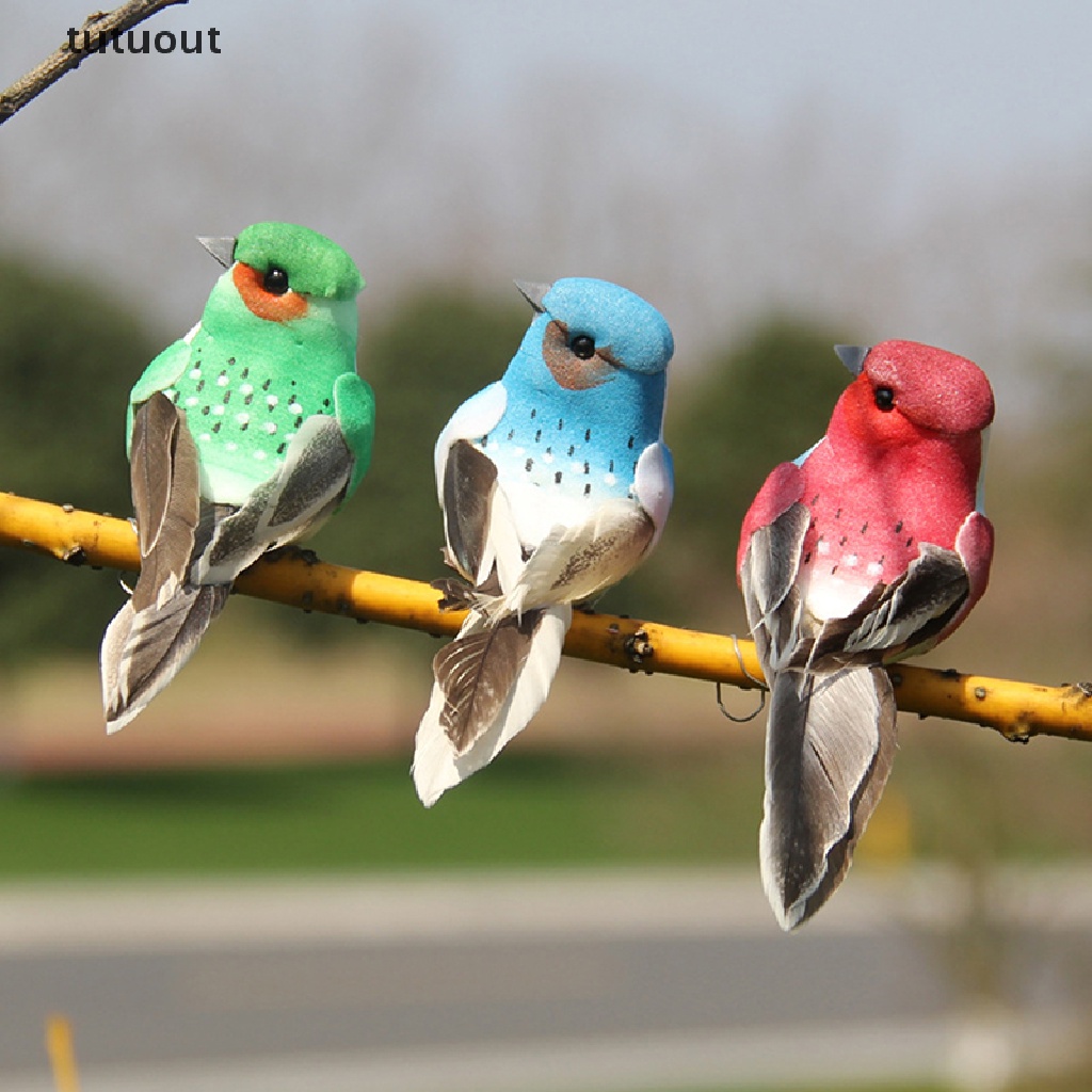 Chú Chim Nhân Tạo Mini Bằng Xốp Dùng Trang Trí Tiệc Cưới