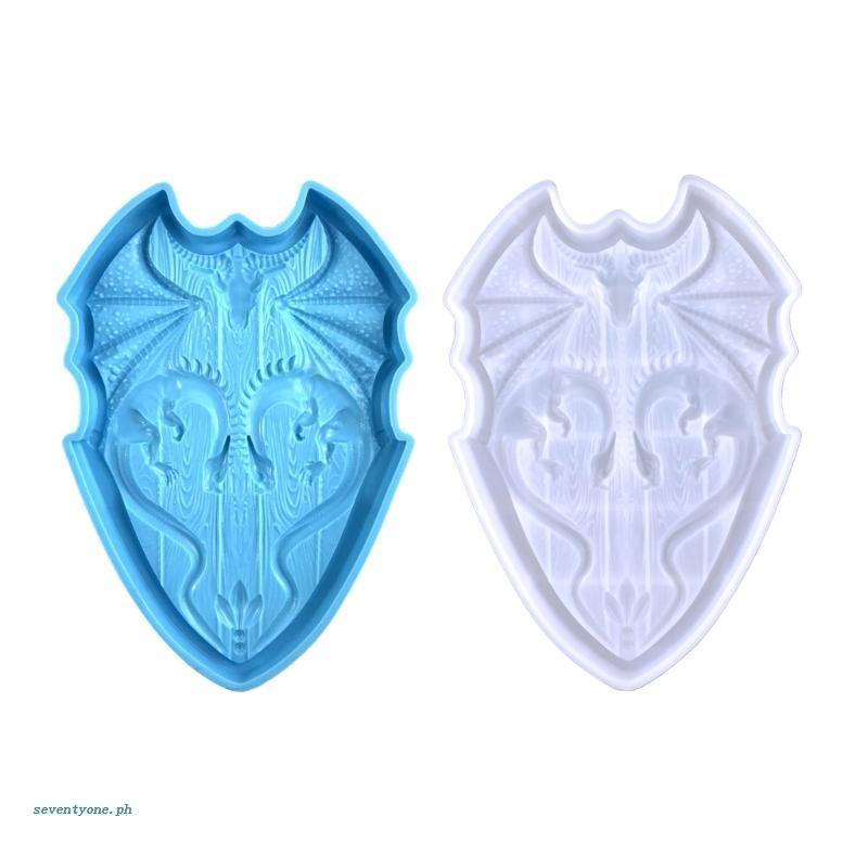 Khuôn Silicone Tạo Hình Tấm Khiên 3D Trang Trí Tường DIY