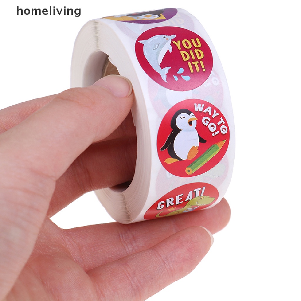 Bộ 500 Miếng Dán Hình Động Vật Dễ Thương Dùng Làm Phần Thưởng Cho Bé