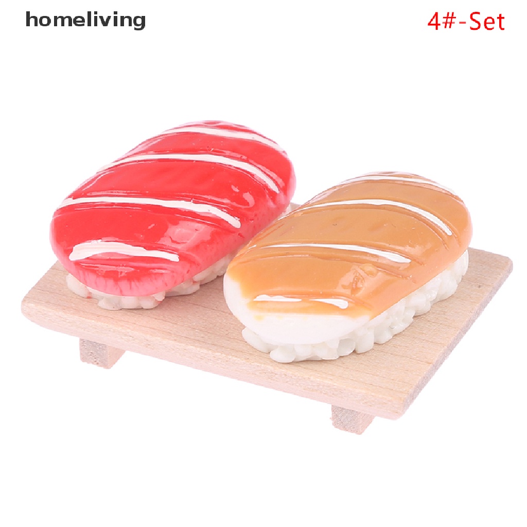 1 Bộ Dĩa Sushi Trái Cây Trang Trí Nhà Búp Bê Tỉ Lệ 1: 12