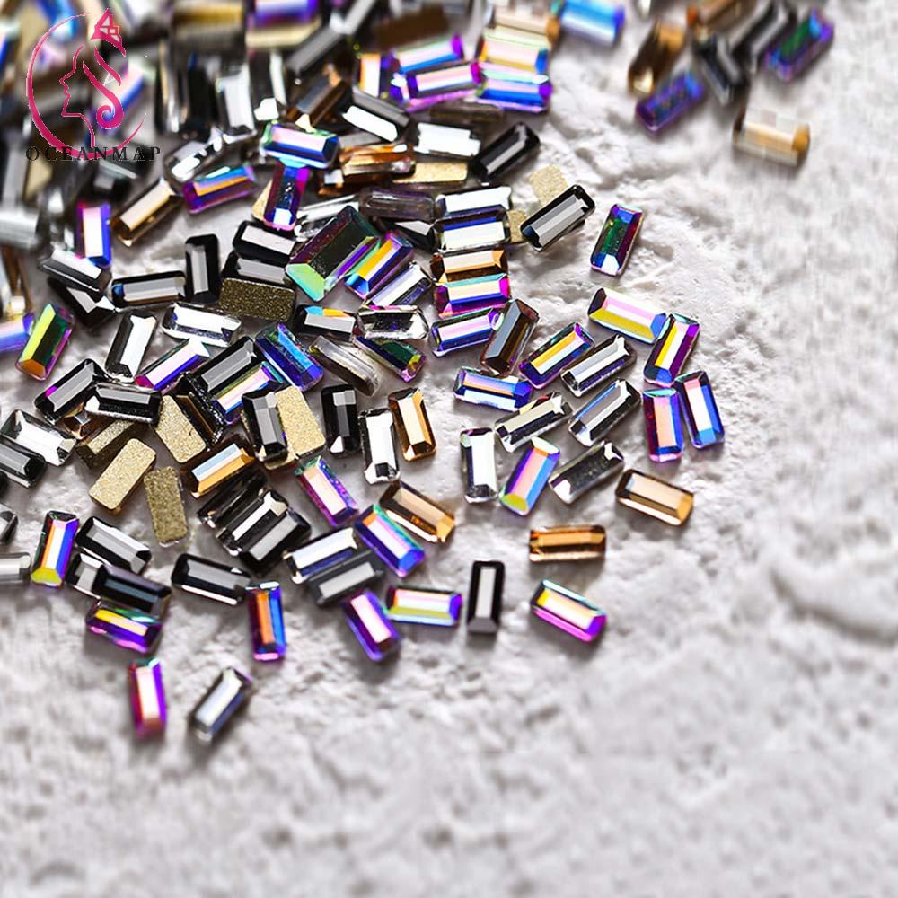 [Hàng mới về] Bộ 50 đá đính trang trí móng tay