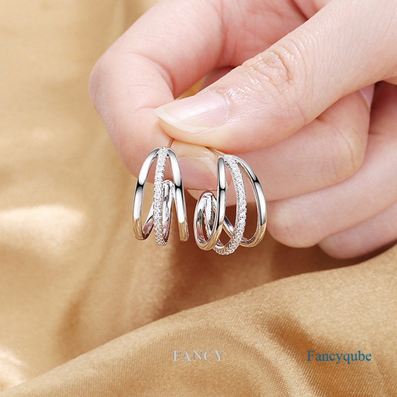 Khuyên Tai Bạc Hình Móng Vuốt Đơn Giản Thời Trang Chất Lượng Cao Cho Nữ