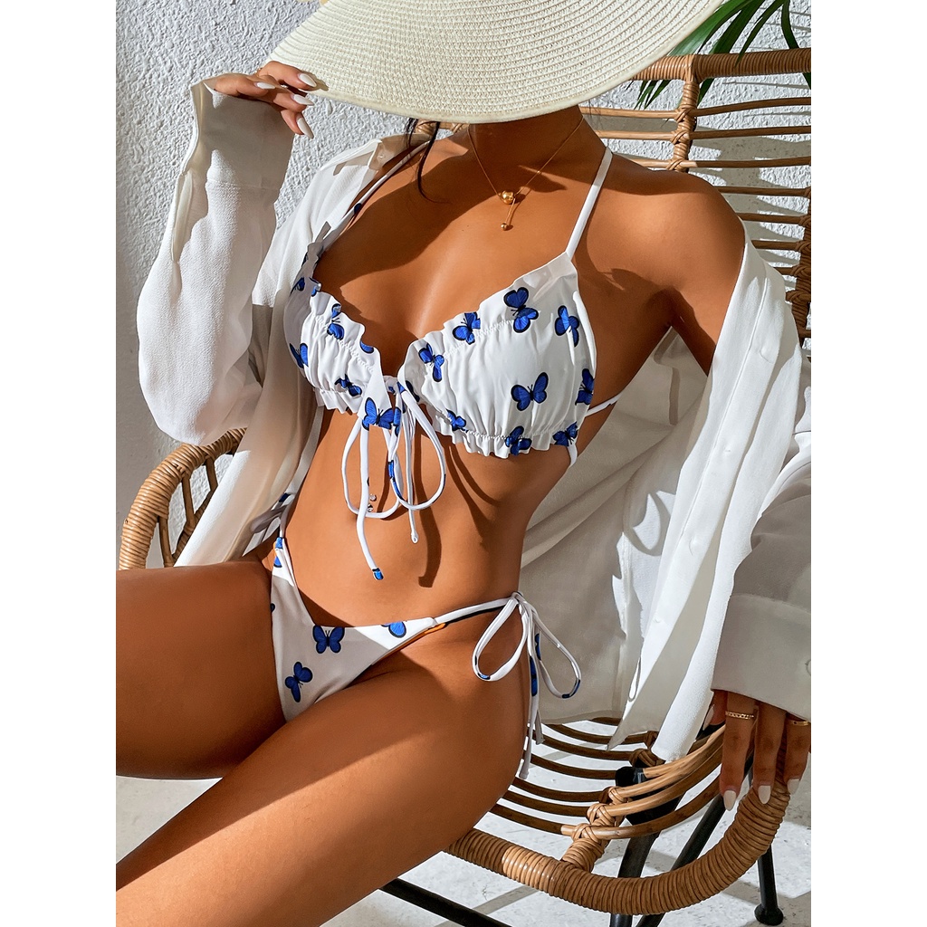 Bikini Nữ In Hoạ Tiết Bướm Phong Cách Mới 2023