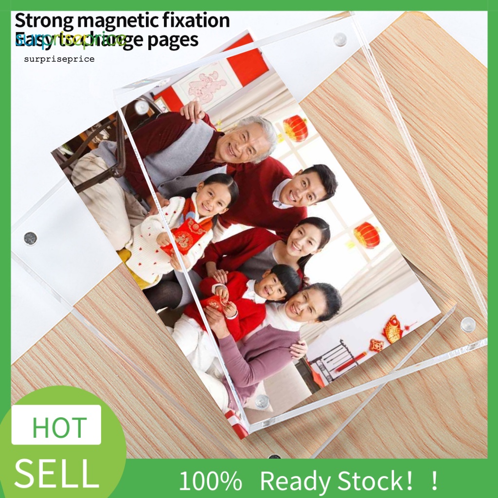 Khung Ảnh Từ Tính Không Cần Đóng Dấu Ngang 6 inch