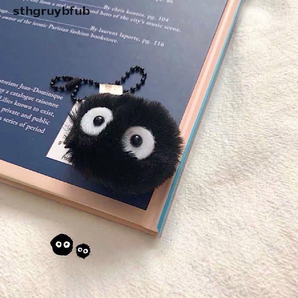 Móc Khóa Hình Totoro Nhồi Bông Màu Đen Đáng Yêu