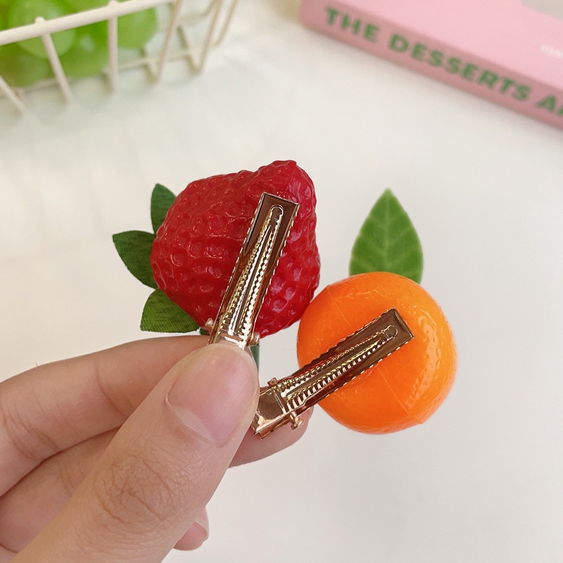 Kẹp Tóc Hình Trái Cây Dễ Thương Cho Bé Gái