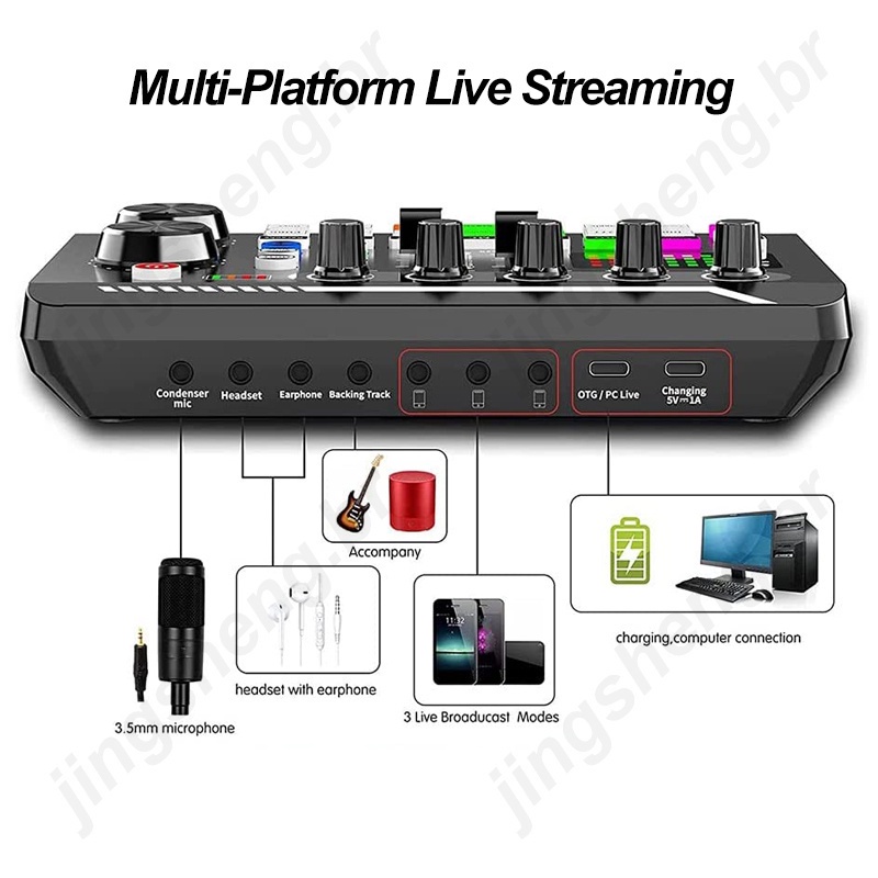 Thẻ Âm Thanh Bluetooth Hỗ Trợ Livestreaming Podcastinging